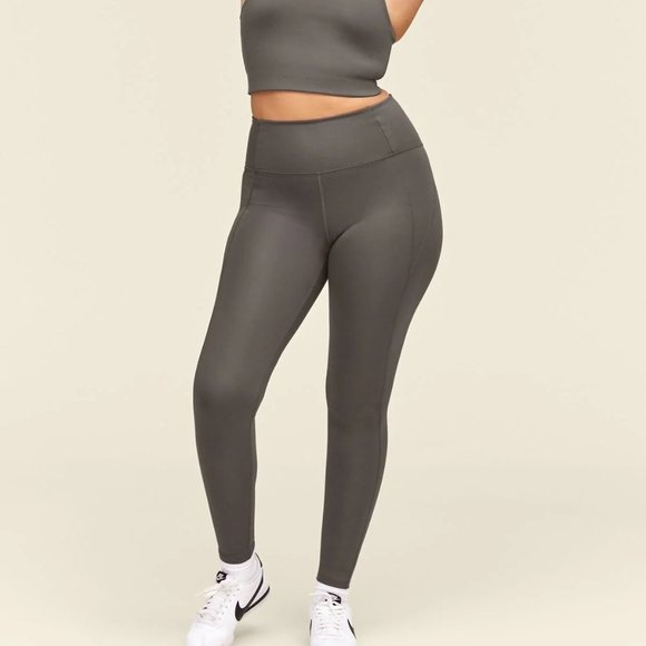 girlfriend collective Pants - NWT Girlfriend Collective High Waist Pocket Leggings in Moon M